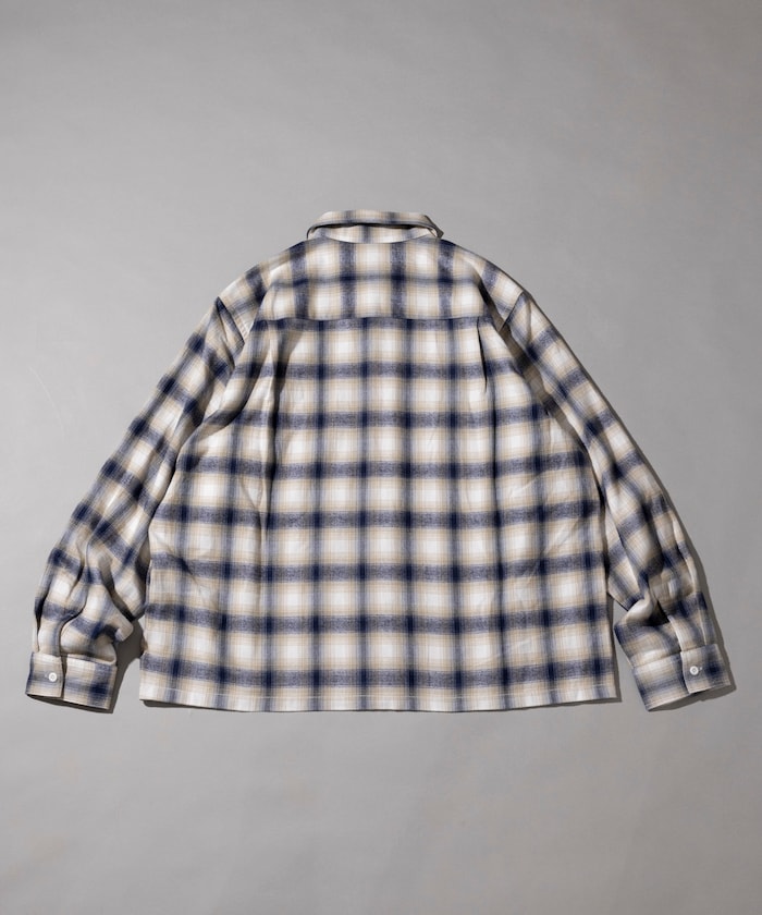 RED KAP flannel cropped long-sleeve work shirt 法蘭絨長袖格紋襯衫