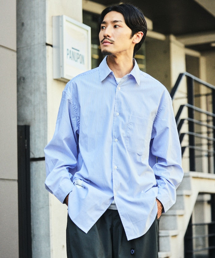 FREAK'S STORE Drymix(R) Relaxed Fit Regular Collar Shirt 寬版長袖襯衫