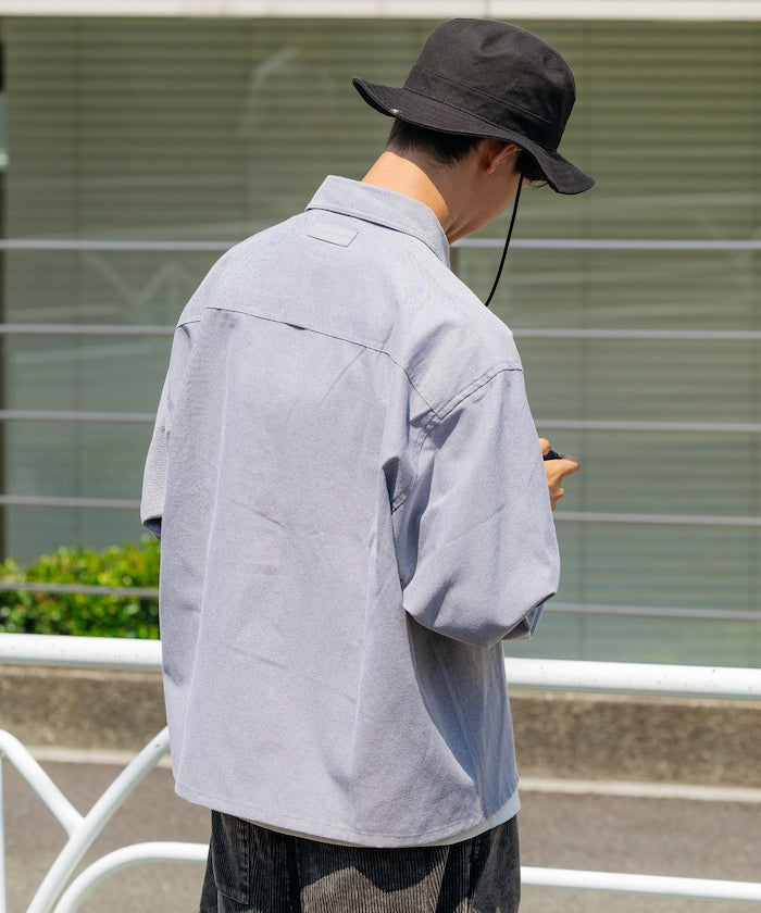 FREAK'S STORE x Foxfire Oxford Cropped Fishing Pocket Long Sleeve Shirt 短板牛津口袋襯衫