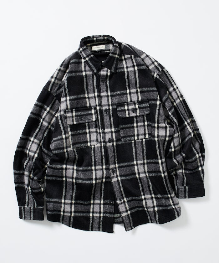 FREAK'S STORE Relax Fit Heavy Flannel Check Shirt 寬版重磅法蘭絨格紋襯衫