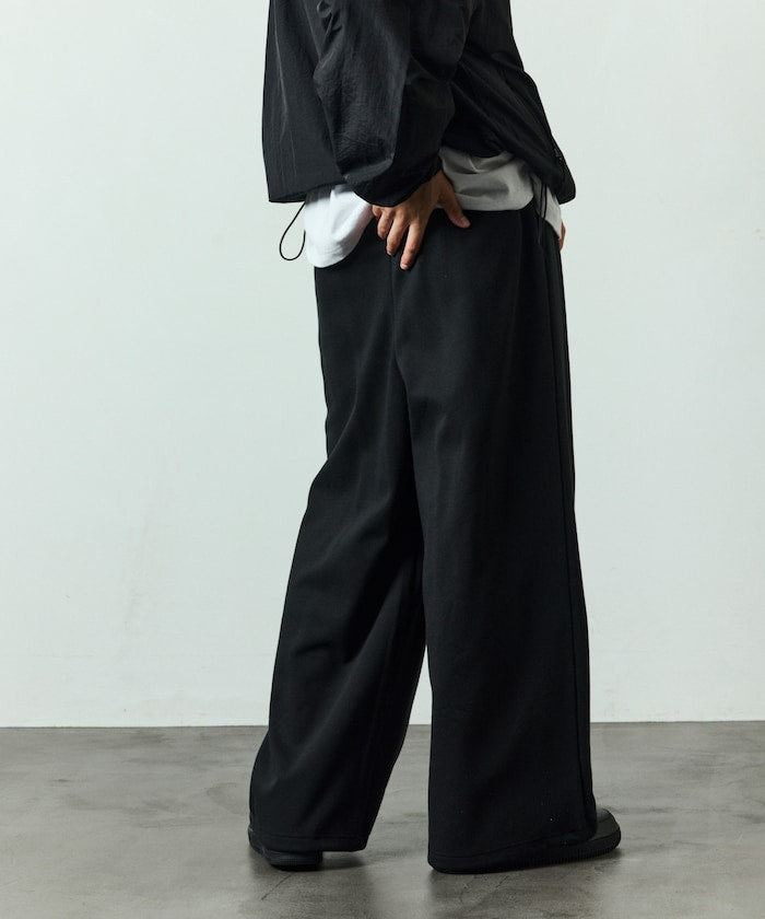 FREAK'S STORE Wide silhouette bonded Pants 休閒運動褲