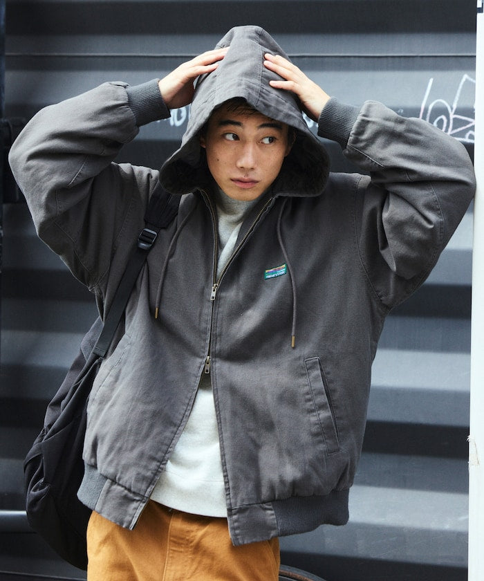 FREAK'S STORE vintage-finished zip-up duck Jacket 復古拉鍊連帽外套
