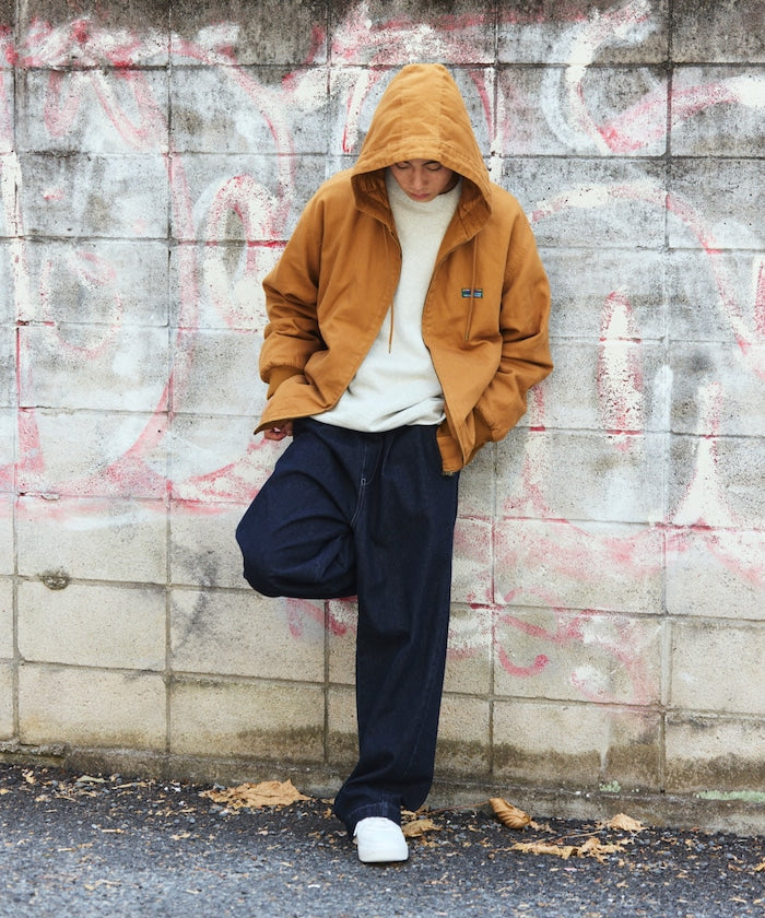FREAK'S STORE vintage-finished zip-up duck Jacket 復古拉鍊連帽外套