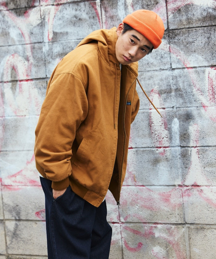 FREAK'S STORE vintage-finished zip-up duck Jacket 復古拉鍊連帽外套