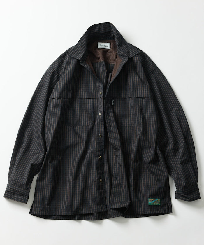 FREAK'S STORE x Foxfire fishing pocket long sleeve check shirt 長袖格紋口袋襯衫