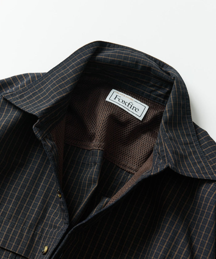 FREAK'S STORE x Foxfire fishing pocket long sleeve check shirt 長袖格紋口袋襯衫