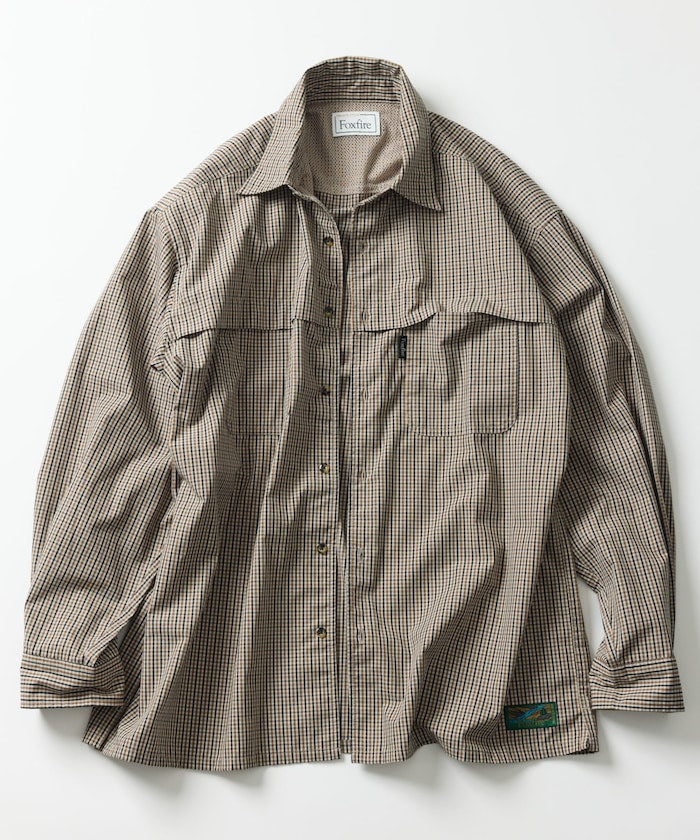 FREAK'S STORE x Foxfire fishing pocket long sleeve check shirt 長袖格紋口袋襯衫