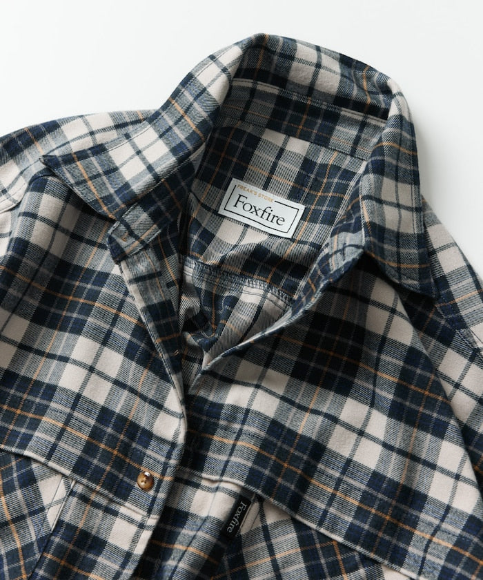 FREAK'S STORE x Foxfire pocket long sleeve flannel check shirt 長袖釣魚口袋法蘭絨襯衫
