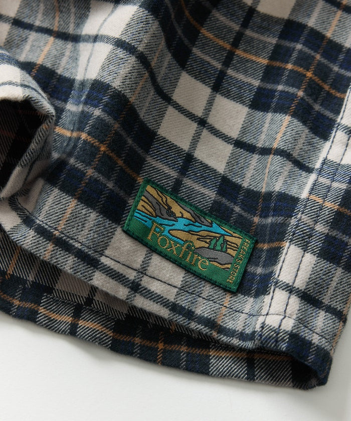 FREAK'S STORE x Foxfire pocket long sleeve flannel check shirt 長袖釣魚口袋法蘭絨襯衫