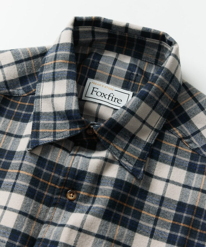 FREAK'S STORE x Foxfire pocket long sleeve flannel check shirt 長袖釣魚口袋法蘭絨襯衫