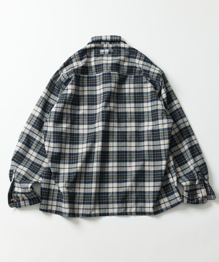 FREAK'S STORE x Foxfire pocket long sleeve flannel check shirt 長袖釣魚口袋法蘭絨襯衫
