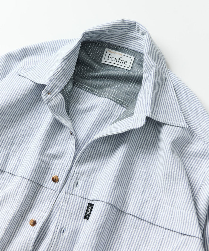 FREAK'S STORE x Foxfire Oxford Cropped Fishing Pocket Long Sleeve Shirt 短板牛津口袋襯衫