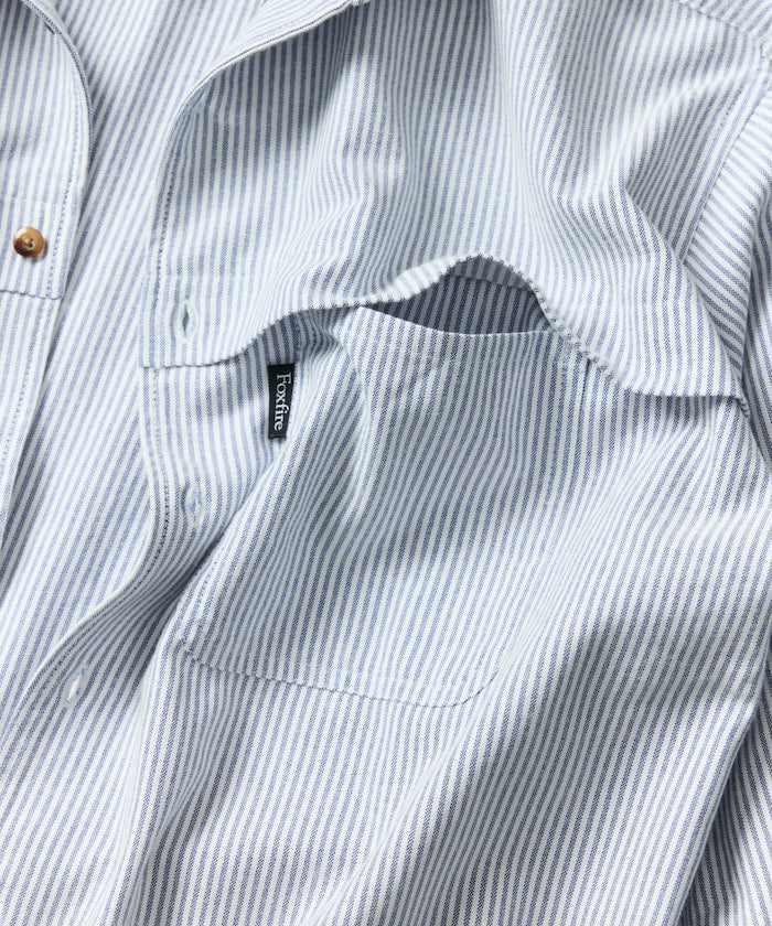 FREAK'S STORE x Foxfire Oxford Cropped Fishing Pocket Long Sleeve Shirt 短板牛津口袋襯衫
