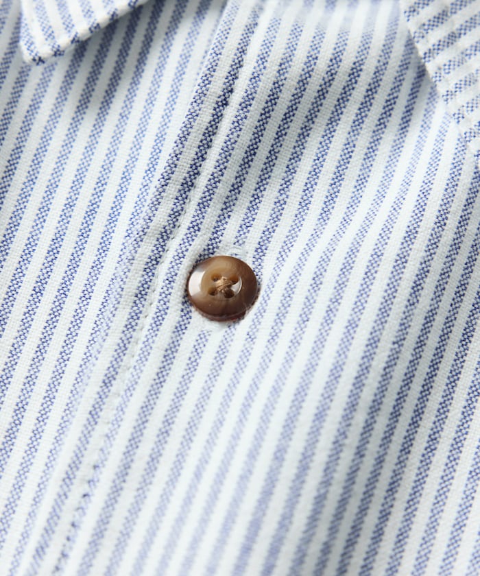 FREAK'S STORE x Foxfire Oxford Cropped Fishing Pocket Long Sleeve Shirt 短板牛津口袋襯衫