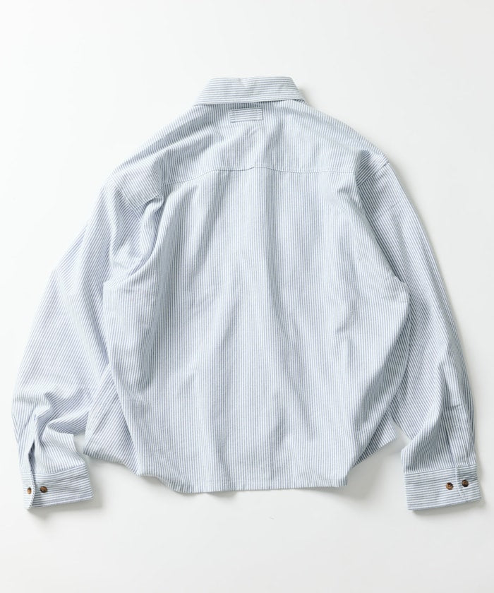 FREAK'S STORE x Foxfire Oxford Cropped Fishing Pocket Long Sleeve Shirt 短板牛津口袋襯衫