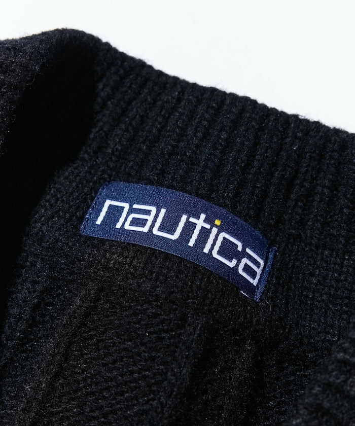 NAUTICA 復古麻花針織背心