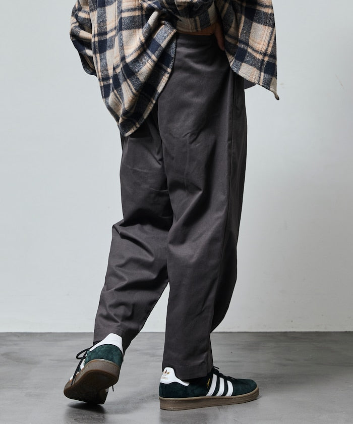 FREAK'S STORE Semi-wide silhouette climbing Pants 打褶休閒登山褲