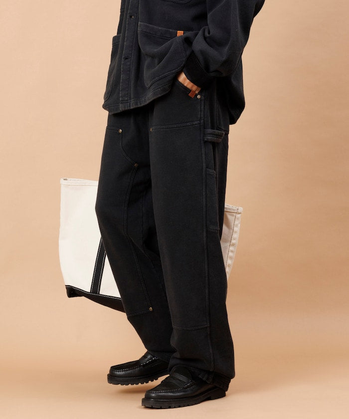 UNIVERSAL OVERALL powder-finished double-knee Pants 復古工裝畫家長褲