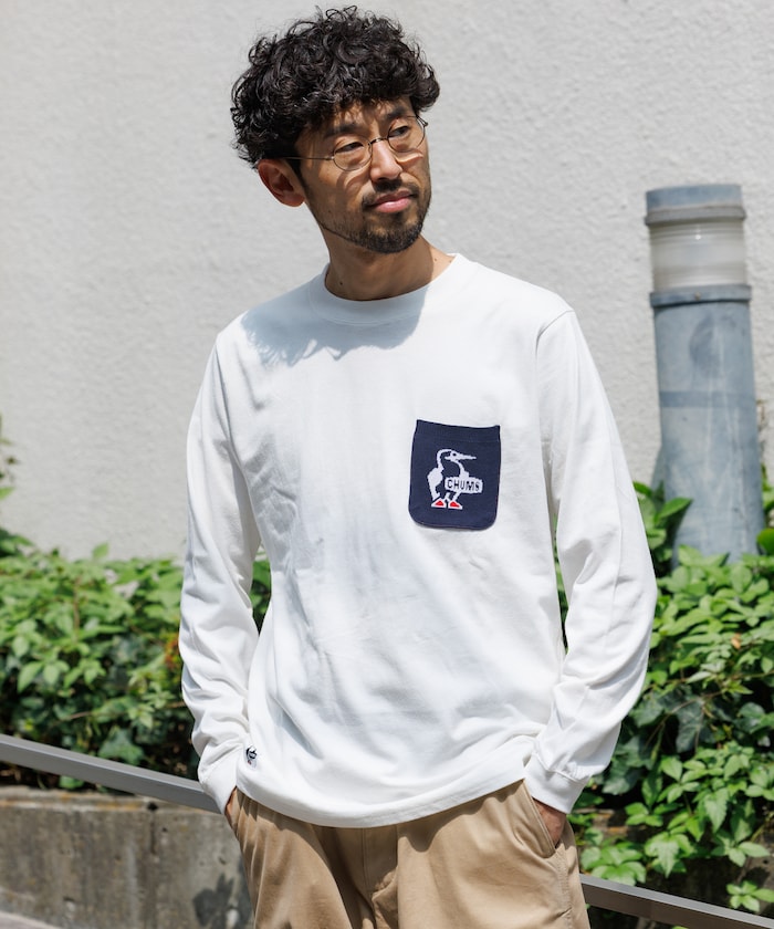 CHUMS x FREAK'S STORE 限定 針織口袋圓領長袖上衣