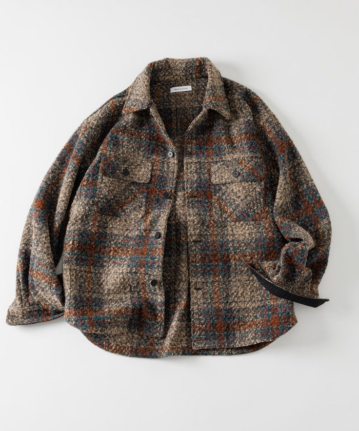FREAK'S STORE CPO Check Shirt Jacket 毛呢格紋襯衫夾克