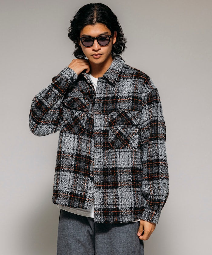 FREAK'S STORE CPO Check Shirt Jacket 毛呢格紋襯衫夾克