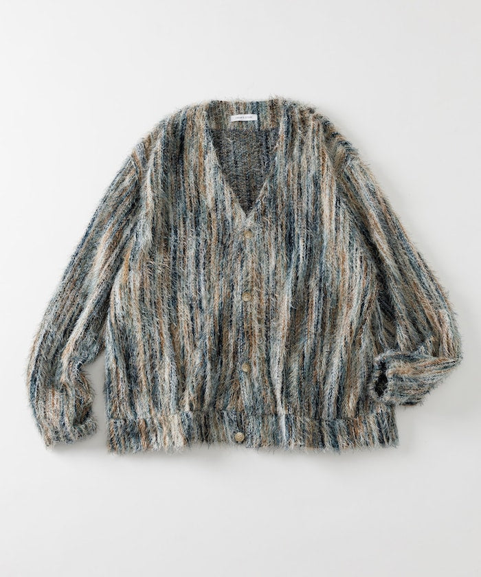 FREAK'S STORE Relaxed Fit Knit Multi-Striped Cardigan 寬鬆針織條紋開襟衫