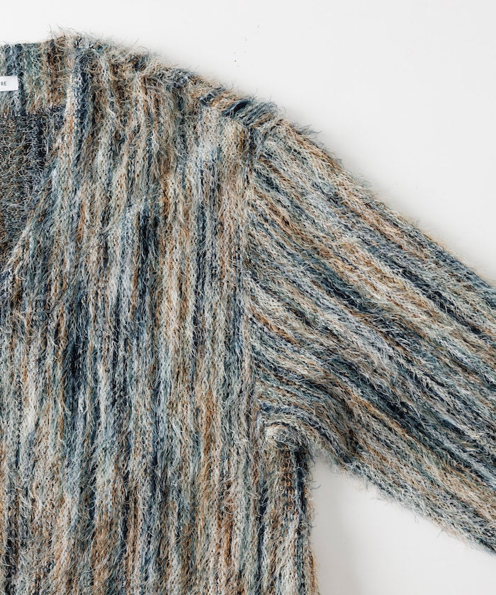 FREAK'S STORE Relaxed Fit Knit Multi-Striped Cardigan 寬鬆針織條紋開襟衫