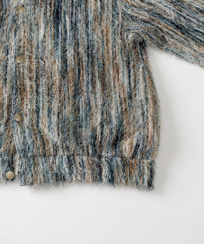 FREAK'S STORE Relaxed Fit Knit Multi-Striped Cardigan 寬鬆針織條紋開襟衫