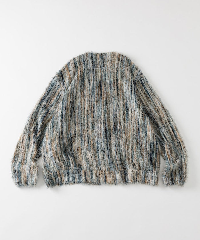 FREAK'S STORE Relaxed Fit Knit Multi-Striped Cardigan 寬鬆針織條紋開襟衫