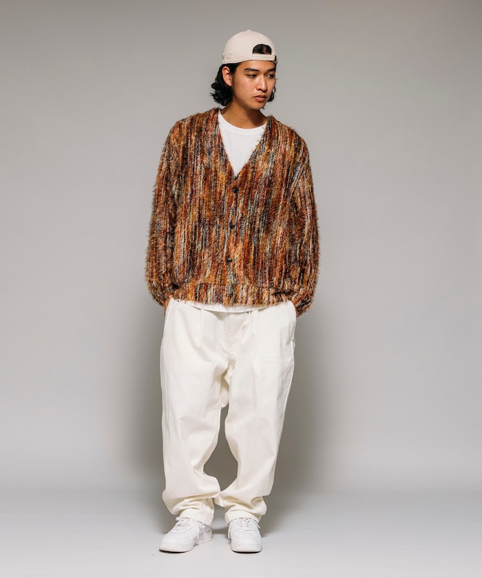FREAK'S STORE Relaxed Fit Knit Multi-Striped Cardigan 寬鬆針織條紋開襟衫