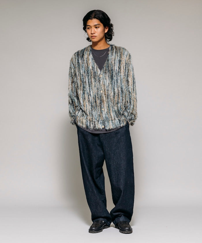 FREAK'S STORE Relaxed Fit Knit Multi-Striped Cardigan 寬鬆針織條紋開襟衫