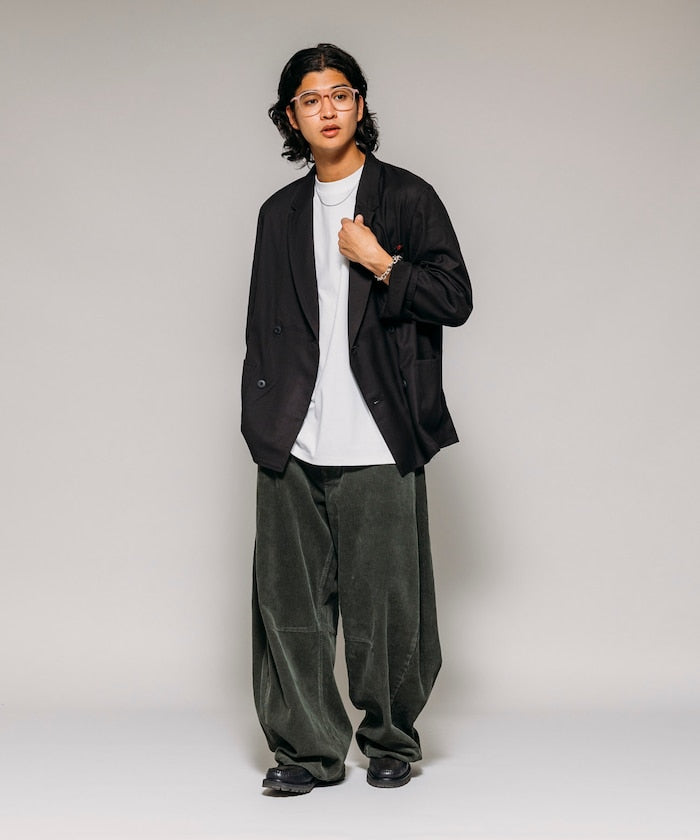 FREAK'S STORE 寬鬆燈芯絨繭型褲