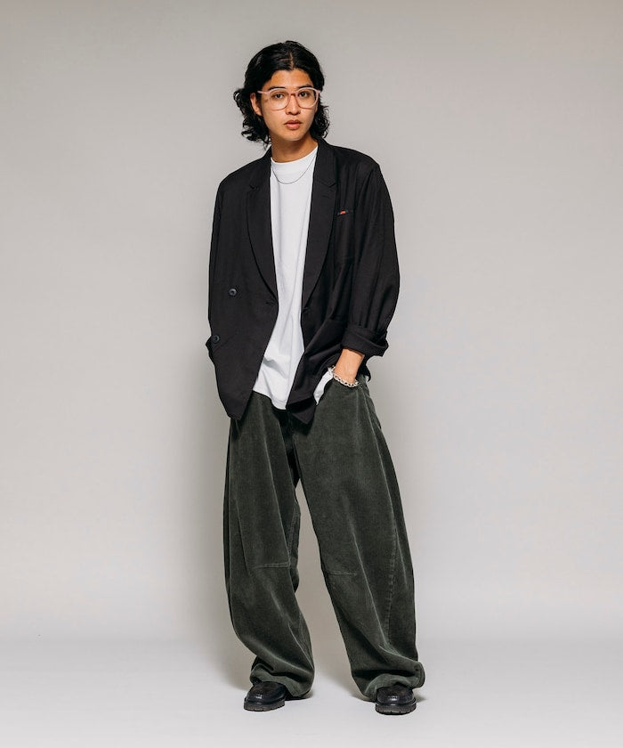 FREAK'S STORE 寬鬆燈芯絨繭型褲