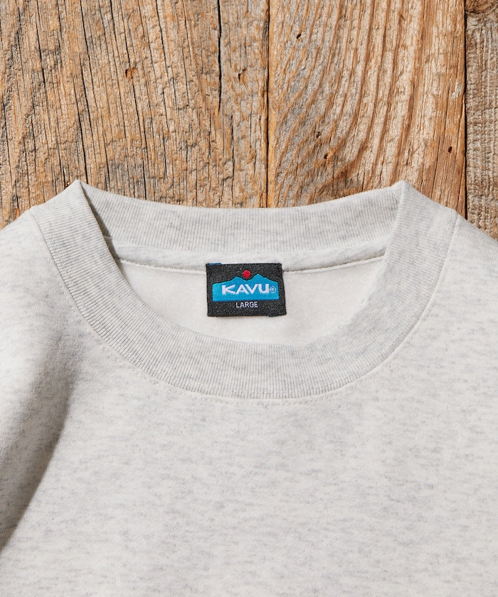 KAVU × FREAK'S STORE 聯名限定款 豬臉刺繡圓領大學T