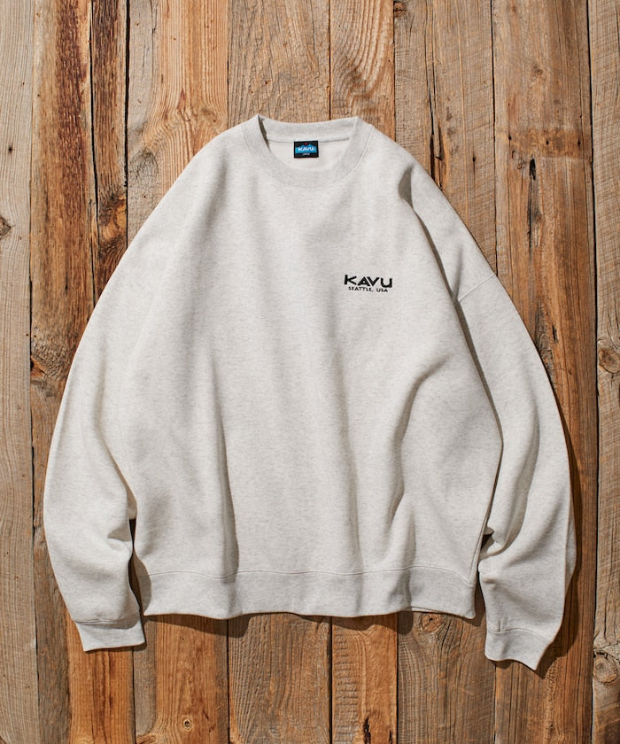 KAVU × FREAK'S STORE 聯名限定款 老虎刺繡圓領大學T