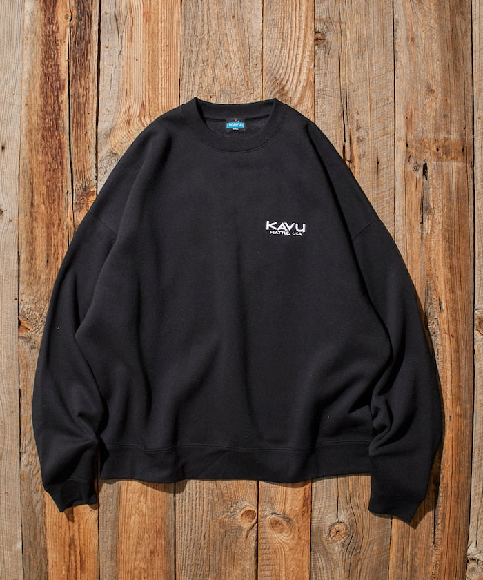 KAVU × FREAK'S STORE 聯名限定款 老虎刺繡圓領大學T