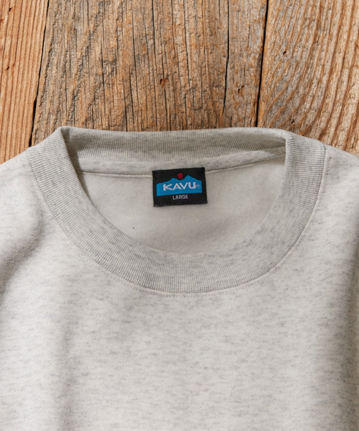 KAVU × FREAK'S STORE 聯名限定款 寬版抽繩圓領大學T