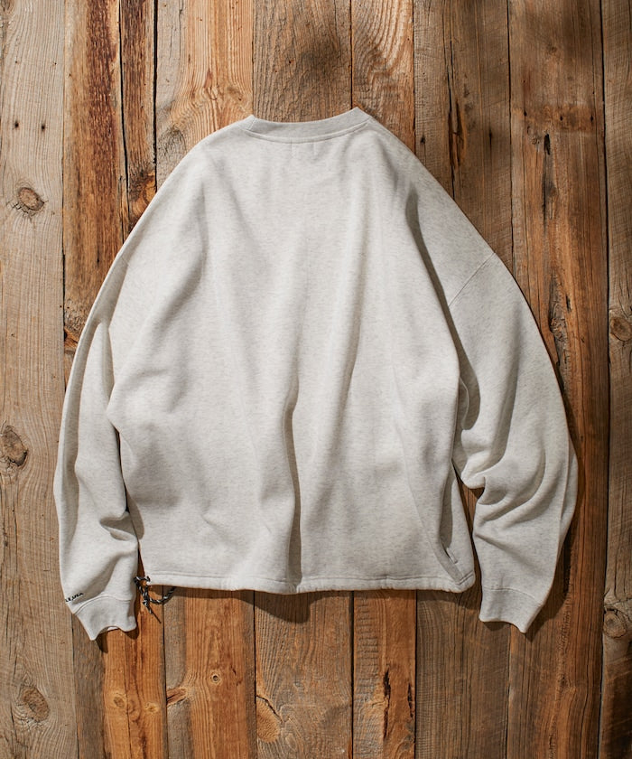 KAVU × FREAK'S STORE 聯名限定款 寬版抽繩圓領大學T