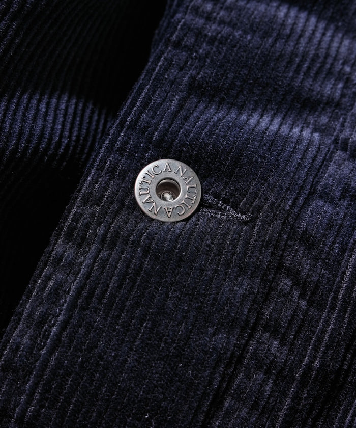 NAUTICA 復古短版燈芯絨鋪棉夾克