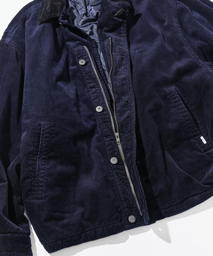 NAUTICA 復古短版燈芯絨鋪棉夾克