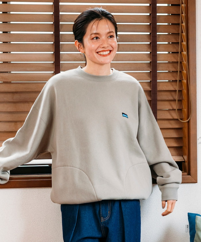 KAVU × FREAK'S STORE 聯名限定款 寬版抽繩圓領大學T