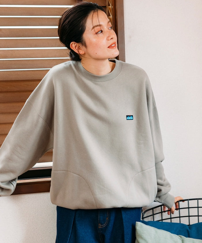 KAVU × FREAK'S STORE 聯名限定款 寬版抽繩圓領大學T