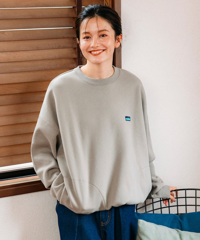 KAVU × FREAK'S STORE 聯名限定款 寬版抽繩圓領大學T