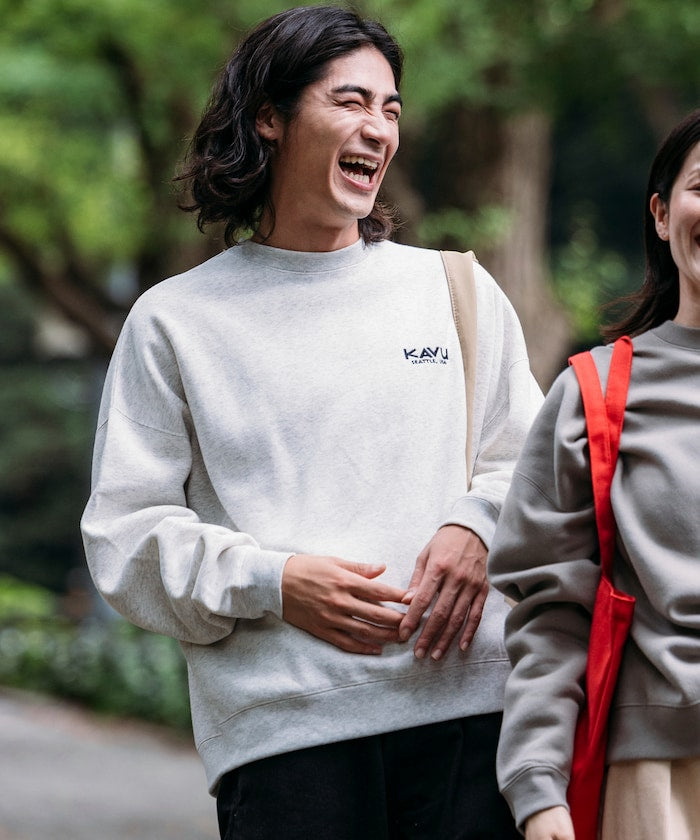 KAVU × FREAK'S STORE 聯名限定款 老虎刺繡圓領大學T