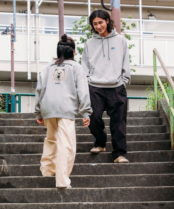 KAVU × FREAK'S STORE 聯名限定款 熊臉刺繡圓領大學T