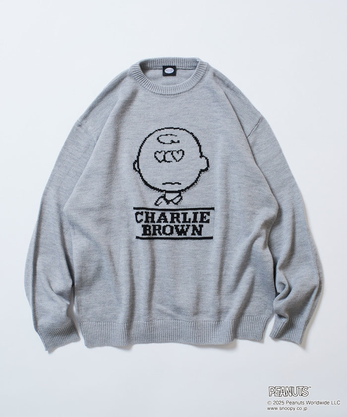 FREAK'S STORE x Peanuts Jacquard Crew Neck Knit / Charlie Brown 寬鬆圓領針織衫