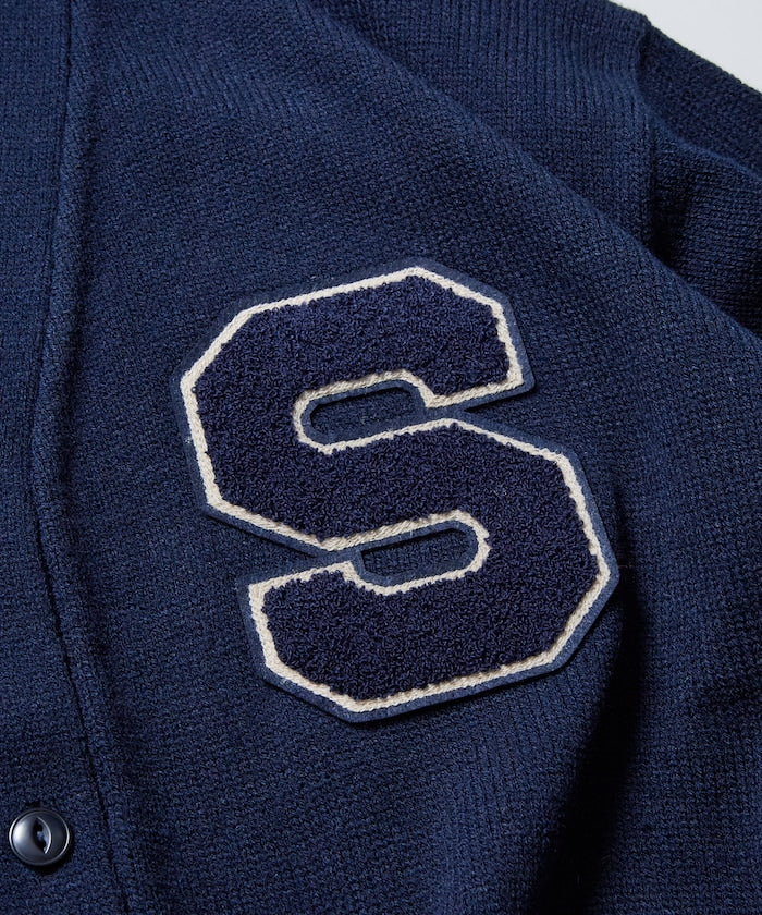 FREAK'S STORE Relaxed Fit Lettered Knit Cardigan 刺繡徽章字母針織開襟衫