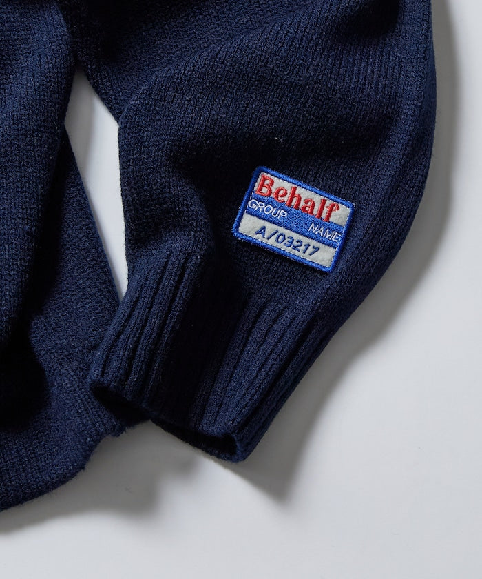 FREAK'S STORE Relaxed Fit Lettered Knit Cardigan 刺繡徽章字母針織開襟衫