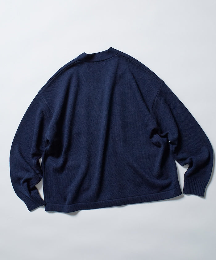 FREAK'S STORE Relaxed Fit Lettered Knit Cardigan 刺繡徽章字母針織開襟衫