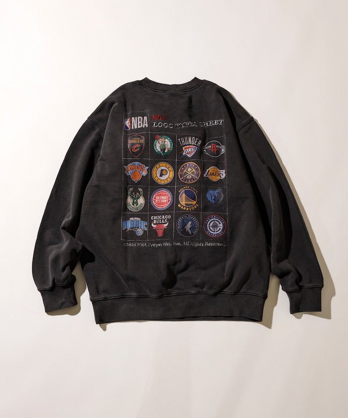 FREAK'S STORE NBA Exclusive Team Logo Sheet Back Print Sweatshirt 球隊標誌印花大學T